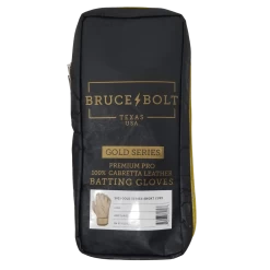 Bruce Bolt PREMIUM PRO Gold Series Batting Gloves: Short Cuff -Passion Baseball SC GLD BAG