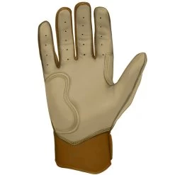 Bruce Bolt PREMIUM PRO Gold Series Batting Gloves: Short Cuff -Passion Baseball SC GLD PALM