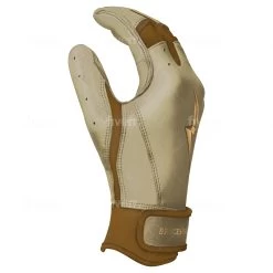 Bruce Bolt PREMIUM PRO Gold Series Batting Gloves: Short Cuff -Passion Baseball SC GLD SIDE
