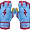 Bruce Bolt PREMIUM PRO BADER Series Short Cuff Batting Gloves: Baby Blue 2 Bruce Bolt PREMIUM PRO BADER Series Short Cuff Batting Gloves: Baby Blue -Passion Baseball SC HBB HERO