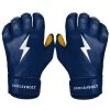 Bruce Bolt PREMIUM PRO Short Cuff Batting Gloves: Navy -Passion Baseball SC NVYG HERO