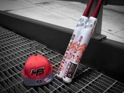 Headbanger Sports I8503 Cap America Flexfit Perforated Performance Hat: Red & Black 9 Headbanger Sports I8503 Cap America Flexfit Perforated Performance Hat: Red & Black -Passion Baseball STU HAT