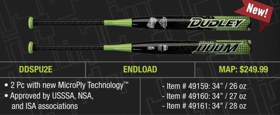 2020 Dudley Doom End-Loaded USSSA Slowpitch Softball Bat: DDSPU2E 4 2020 Dudley Doom End-Loaded USSSA Slowpitch Softball Bat: DDSPU2E - Image 2