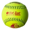 Worth 12" Classic Plus USSSA Hot Dot Slowpitch Softballs (Dozen): UHD12SY -Passion Baseball UHD12SY