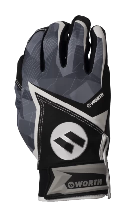 2020 Black Worth Batting Gloves: WBGL20-BLK