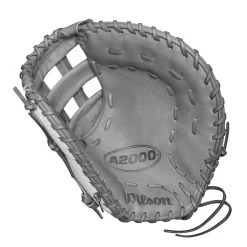 2021 Wilson A2000 FP1BSS 12.5" Fastpitch First Base Mitt: WTA20RF21FP1BSS -Passion Baseball WBW100219 1 A2000 FP 1B FP1BSS 125 WhiteSS Gray Gold.png.cq5dam.web .1200.1200