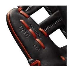 2022 Wilson A2000 1716 11.5" Infield Baseball Glove: WTA20RB221716 -Passion Baseball WBW100389 6 A2000 Leather 1716 IF 115 Black Copper.png.cq5dam.web .1200.1200