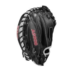 2022 Wilson A2000 M1DSS 33.5" Catcher's Mitt: WTA20RB22M1DSS -Passion Baseball WBW100401 3 A2000 M1D C 335 Black White Red.png.cq5dam.web .1200.1200