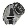 2023 Wilson A2000 M2 33.5" Baseball Catcher's Mitt: WBW100977335 -Passion Baseball WBW100977 0 A2000 C M2SS 335 Grey Black.png.cq5dam.web .1200.1200
