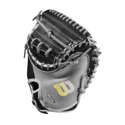 2023 Wilson A2000 M2 33.5" Baseball Catcher's Mitt: WBW100977335 12 2023 Wilson A2000 M2 33.5" Baseball Catcher's Mitt: WBW100977335 -Passion Baseball WBW100977 2 A2000 C M2SS 335 Grey Black.png.cq5dam.web .1200.1200