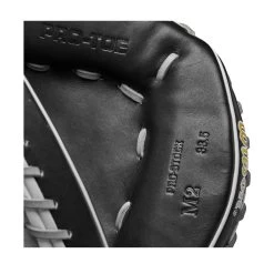 2023 Wilson A2000 M2 33.5" Baseball Catcher's Mitt: WBW100977335 16 2023 Wilson A2000 M2 33.5" Baseball Catcher's Mitt: WBW100977335 -Passion Baseball WBW100977 6 A2000 C M2SS 335 Grey Black.png.cq5dam.web .1200.1200