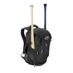 Wilson A2000 Players Backpack Bat Bag: WTA2000 -Passion Baseball WTA20BPBL 1 Wilson A2000 Backpack Black Silver Front wBats.png.cq5dam.web .1200.1200