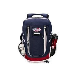 Wilson A2000 Players Backpack Bat Bag: WTA2000 -Passion Baseball WTA20BPUS 2 Wilson A2000 USA Backpack RD WH BU.png.cq5dam.web .1200.1200