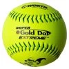 Worth 12" Super Gold Dot ISA Slowpitch Softballs (Dozen): IS44CY 2 Worth 12" Super Gold Dot ISA Slowpitch Softballs (Dozen): IS44CY -Passion Baseball Worth ISA IS44CY Softballs