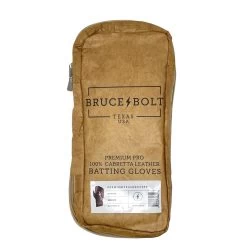 Bruce Bolt PREMIUM PRO Long Cuff Batting Gloves: Maroon -Passion Baseball premium pro long cuff batting gloves maroon brucebolt 229763