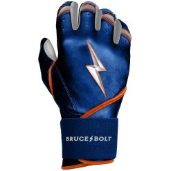 Bruce Bolt PREMIUM PRO NIMMO Long Cuff Batting Gloves: Mets Blue 12 Bruce Bolt PREMIUM PRO NIMMO Long Cuff Batting Gloves: Mets Blue -Passion Baseball premium pro nimmo series long cuff batting gloves blue gloves brucebolt 426818