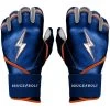 Bruce Bolt PREMIUM PRO NIMMO Long Cuff Batting Gloves: Mets Blue -Passion Baseball premium pro nimmo series long cuff batting gloves blue gloves brucebolt 692298