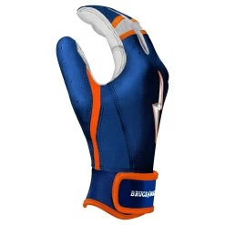 Bruce Bolt PREMIUM PRO NIMMO Short Cuff Batting Gloves: Blue -Passion Baseball premium pro nimmo series short cuff batting gloves blue gloves brucebolt 886524