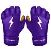 Bruce Bolt PREMIUM PRO Short Cuff Batting Gloves: Purple