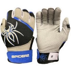 2022 Spiderz PRO Model Batting Gloves: Black/Royal Blue/White
