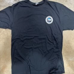 HB Lifestyle Active Wear Men's T-Shirt: Palm Trees (Black) -Passion Baseball treefront2